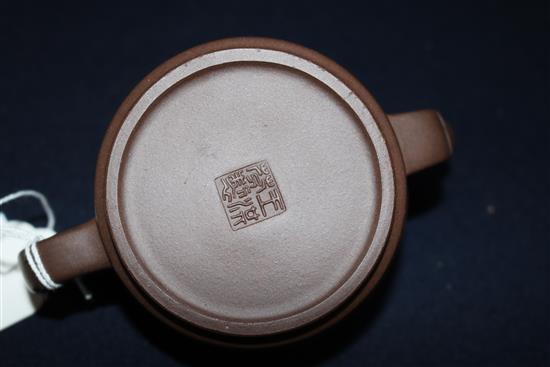 Two 20th century Yixing pottery teapots